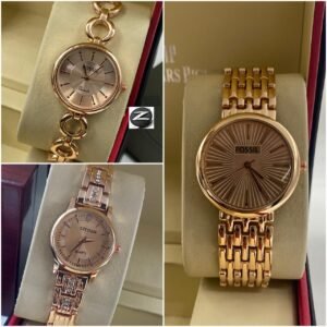 Elegant 3-Piece Combo Ladies Watch Set